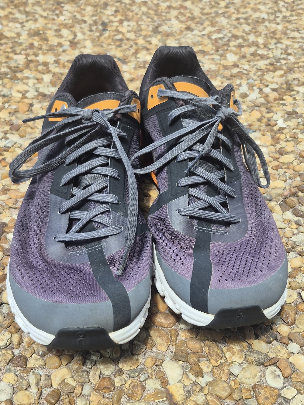 On Cloud X Men’s 9.5 Purple Gray Orange Running Training Shoes - Picture 9 of 16